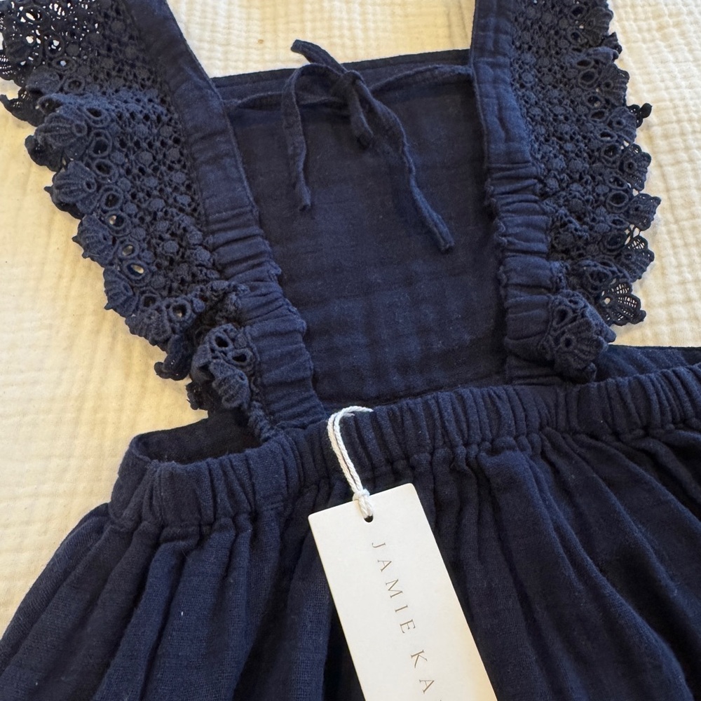 Jamie Kay Navy Blue Dress with Lace Details NWT 5